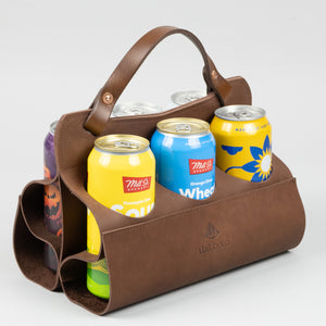 Big Sixer Beer Caddy (Brown)