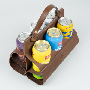 Big Sixer Beer Caddy (Brown)